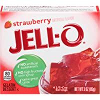 Jell-O- Gragea de jalea (Fresa) - 6 de 85 gr. (Total 510 gr.)